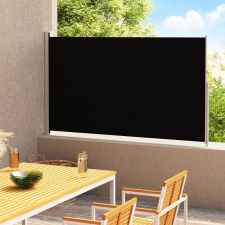 vidaXL fekete behúzható oldalsó terasznapellenző 180 x 300 cm kerti bútor