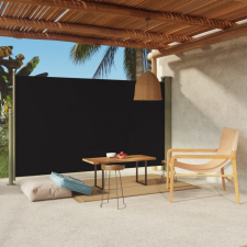 vidaXL fekete behúzható oldalsó terasznapellenző 180 x 300 cm kerti bútor