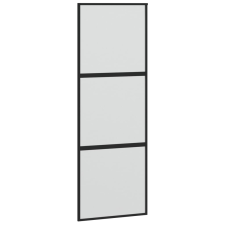 vidaXL fekete edzett üveg és alumínium tolóajtó 76 x 205 cm (155198) nyílászáró