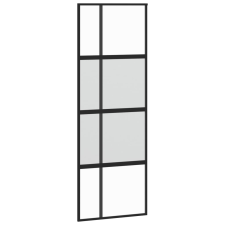 vidaXL fekete edzett üveg és alumínium tolóajtó 76 x 205 cm (155228) nyílászáró