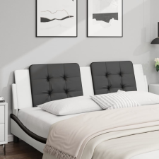vidaXL fekete és fehér műbőr fejtámla párna 180 cm ágy és ágykellék