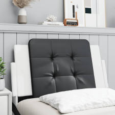 vidaXL fekete és fehér műbőr fejtámla párna 80 cm ágy és ágykellék