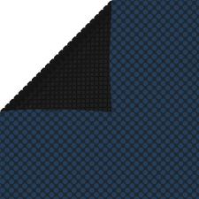 vidaXL fekete és kék napelemes lebegő PE medencefólia 800 x 500 cm medence kiegészítő