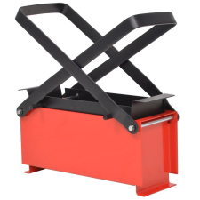 vidaXL fekete és piros acél papír brikettáló 34 x 14 x 14 cm barkácsgép tartozék
