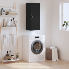 vidaXL fekete fali szekrény 34,5x34x90 cm bútor