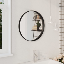 vidaXL fekete falitükör 50 cm bútor