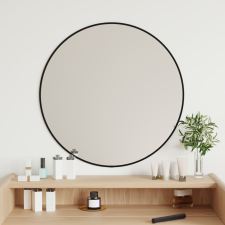 vidaXL Fekete falitükör ø 60 cm kerek bútor