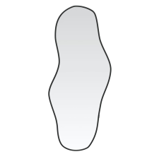 vidaXL fekete falitükör 80x35 cm (348266) bútor