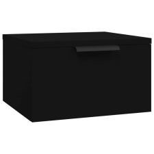 vidaXL Fekete falra szerelhető éjjeliszekrény 34 x 30 x 20 cm bútor