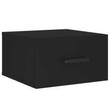 vidaXL fekete falra szerelhető éjjeliszekrény 35x35x20 cm (829838) bútor