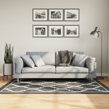 vidaXL fekete-fehér mosható csúszásgátló szőnyeg 120 x 180 cm lakástextília