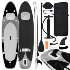 vidaXL fekete felfújható állószörfszett 360 x 81 x 10 cm sup