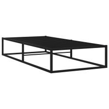 vidaXL fekete fém ágykeret 100 x 200 cm (324786) ágy és ágykellék