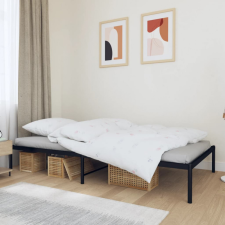 vidaXL fekete fém ágykeret 107 x 203 cm ágy és ágykellék