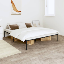 vidaXL fekete fém ágykeret 140 x 200 cm ágy és ágykellék