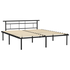 vidaXL fekete fém ágykeret 180 x 200 cm (324835) ágy és ágykellék
