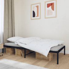 vidaXL fekete fém ágykeret 90 x 190 cm ágy és ágykellék