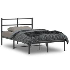 vidaXL fekete fém ágykeret fejtámlával 120 x 190 cm ágy és ágykellék