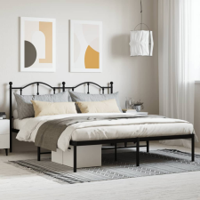 vidaXL fekete fém ágykeret fejtámlával 183 x 213 cm ágy és ágykellék