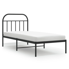 vidaXL fekete fém ágykeret fejtámlával 80 x 200 cm (353626) ágy és ágykellék