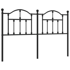 vidaXL fekete fém fejtámla 135 cm (353471) ágy és ágykellék