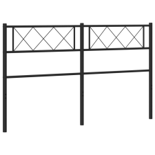 vidaXL fekete fém fejtámla 135 cm (372309) ágy és ágykellék