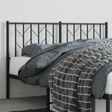 vidaXL fekete fém fejtámla 140 cm ágy és ágykellék