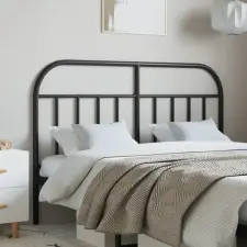 vidaXL fekete fém fejtámla 150 cm ágy és ágykellék