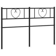 vidaXL fekete fém fejtámla 160 cm (355498) ágy és ágykellék