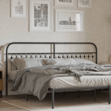 vidaXL fekete fém fejtámla 193 cm ágy és ágykellék
