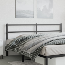 vidaXL fekete fém fejtámla 200 cm ágy és ágykellék