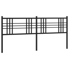 vidaXL fekete fém fejtámla 200 cm (376362) ágy és ágykellék
