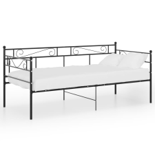 vidaXL fekete fém kanapéágykeret 90 x 200 cm ágy és ágykellék