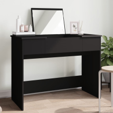 vidaXL fekete fésülködőasztal tükörrel 100x45x76 cm bútor