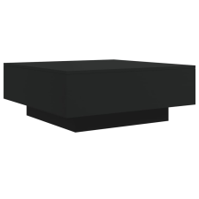 vidaXL fekete forgácslap dohányzóasztal 80 x 80 x 31 cm (836582) bútor