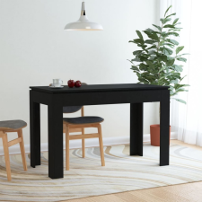 vidaXL Fekete forgácslap étkezőasztal 120 x 60 x 76 cm bútor