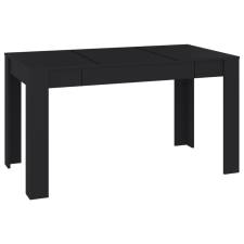 vidaXL fekete forgácslap étkezőasztal 140 x 74,5 x 76 cm (804203) bútor