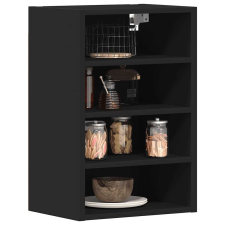 vidaXL fekete forgácslap függő szekrény 40x29,5x60 cm bútor