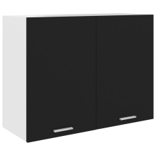 vidaXL fekete forgácslap függő szekrény 80 x 31 x 60 cm bútor