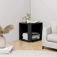 vidaXL fekete forgácslap kisasztal 33 x 33 x 34,5 cm bútor