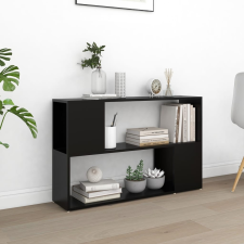 vidaXL fekete forgácslap könyvszekrény 100 x 24 x 63 cm bútor