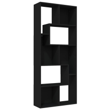 vidaXL fekete forgácslap könyvszekrény 67 x 24 x 161 cm (801878) bútor