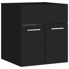 vidaXL fekete forgácslap mosdószekrény 41 x 38,5 x 46 cm (804639) fürdőszoba bútor