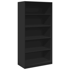 vidaXL fekete forgácslap ruhásszekrény 100 x 50 x 200 cm bútor
