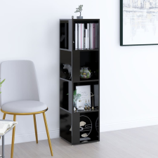 vidaXL fekete forgácslap sarokszekrény 33 x 33 x 132 cm bútor