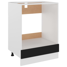 vidaXL fekete forgácslap sütőszekrény 60 x 46 x 81,5 cm (802498) bútor