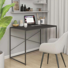 vidaXL fekete forgácslap számítógépasztal 110 x 60 x 70 cm íróasztal