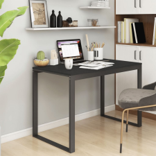 vidaXL fekete forgácslap számítógépasztal 110 x 60 x 73 cm íróasztal