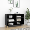 vidaXL fekete forgácslap tálalószekrény 103,5 x 35 x 70 cm
