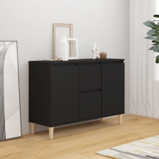 vidaXL fekete forgácslap tálalószekrény 103,5 x 35 x 70 cm bútor